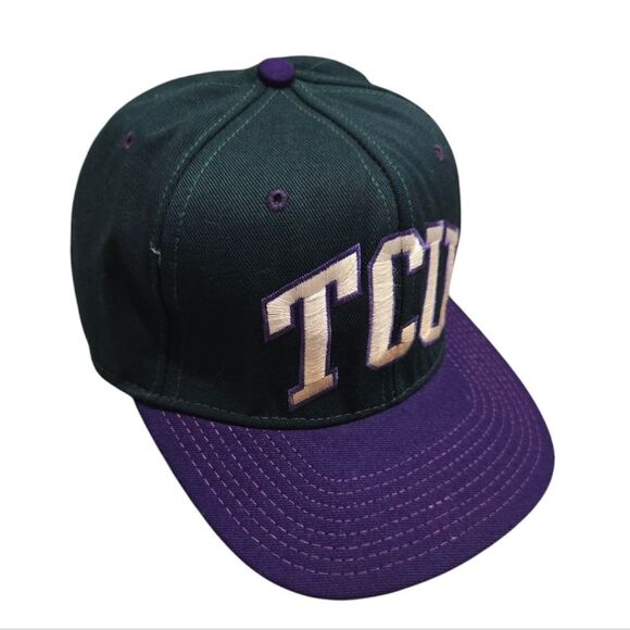 Vintage Texas Christian University TCU Fitted hat size small fits up to 7 1/8 - Picture 1 of 8